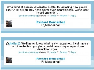 Rashard Mendenhall tweet